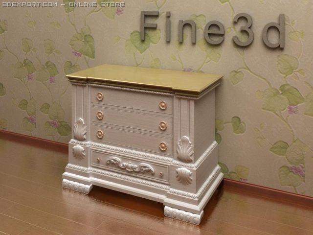 antique08005 3D 模型 .c4d .max .obj .3ds .fbx .stl .blend 