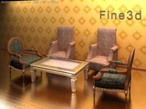 antique08010 Model 3D