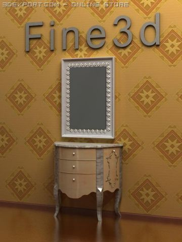 antique09014 3D 모델 .c4d .max .obj .3ds .fbx .stl .blend 