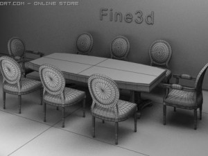fine3d09026table 3D Model