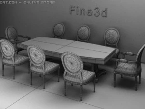 fine3d09026table 3D Model