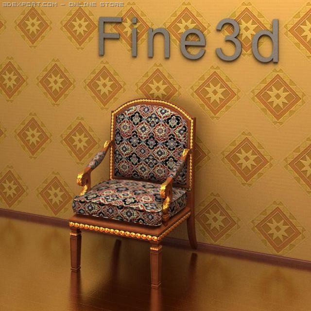 antiquechair090341410 Modelo 3D .c4d .max .obj .3ds .fbx .stl .blend 