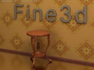 antiquetable090290503 3D Model