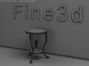 antiquetable090290503 3D Модель