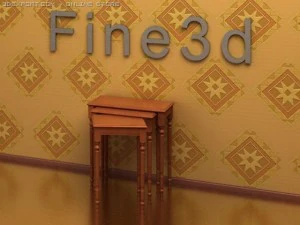 アンティークテーブル090300503 3Dモデル