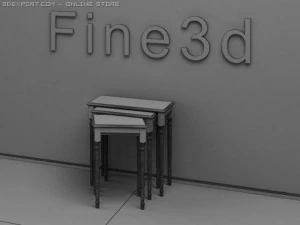 antiquetable090300503 3D Model