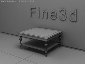 antiquetable090360101 3D Model