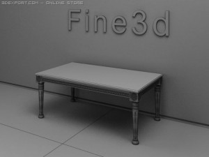 antiquetable090370606 3D Model