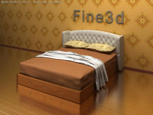 antiquebed090420905 3D Model .c4d .max .obj .3ds .fbx .stl .blend