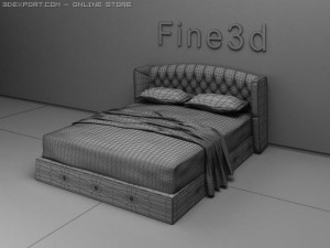 antiquebed090420905 3Dモデル