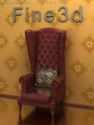 antiquechair090410603 3D Model .c4d .max .obj .3ds .fbx .stl .blend