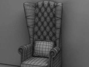 antiquechair090410603 3D Model