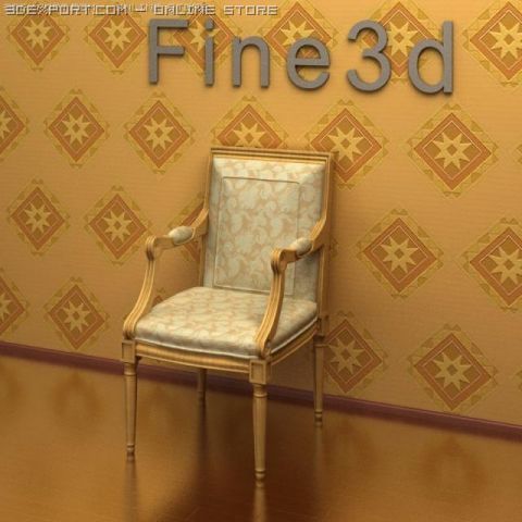 antiquechair090440201 Modelo 3D .c4d .max .obj .3ds .fbx .stl .blend 