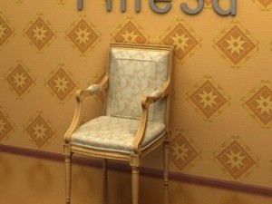 antiquechair090440201 3D Модель