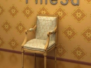 アンティークチェア090440201 3Dモデル