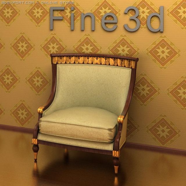 antiquechair090460203 3D Model .c4d .max .obj .3ds .fbx .stl .blend 