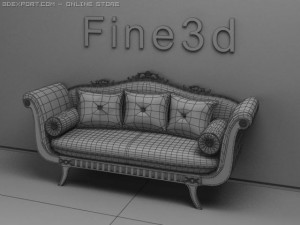 antiquesofa090391007 Modelo 3D