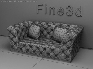 antiquesofa090431709 3D Modell