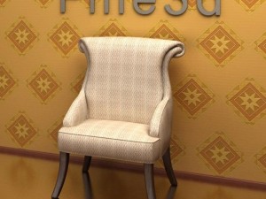 antique09062chair 3D मॉडल