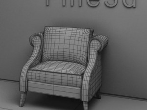 antique09064sofa 3D 模型