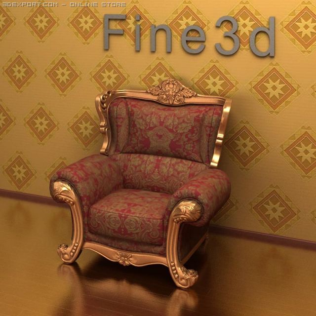antique09065sofa Modelo 3D .c4d .max .obj .3ds .fbx .stl .blend 
