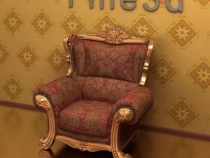 古董09065沙发 3D 模型