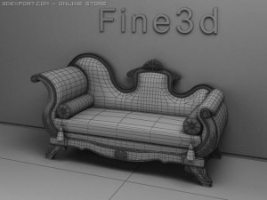 antique09066sofa 3D Model