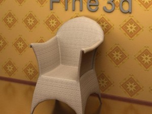 antique09067chair 3D Модель