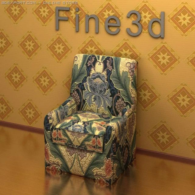antique09068sofa 3D Model .c4d .max .obj .3ds .fbx .stl .blend 