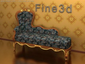 antique09069chair 3D Model