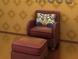 antico09077divano Modello 3D