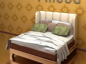 antique09083bed 3Dモデル