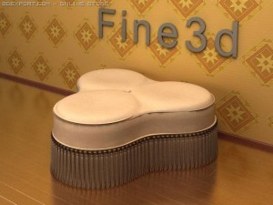 antique09071stool 3D 모델