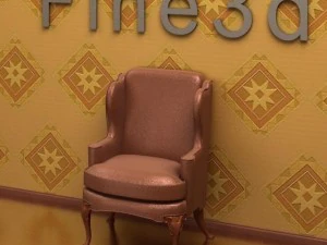 古董09085沙发 3D 模型