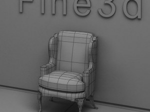 antique09085sofa Modello 3D