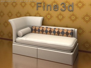 antique09087chair Modelo 3D