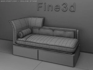 antique09087chair 3D Model