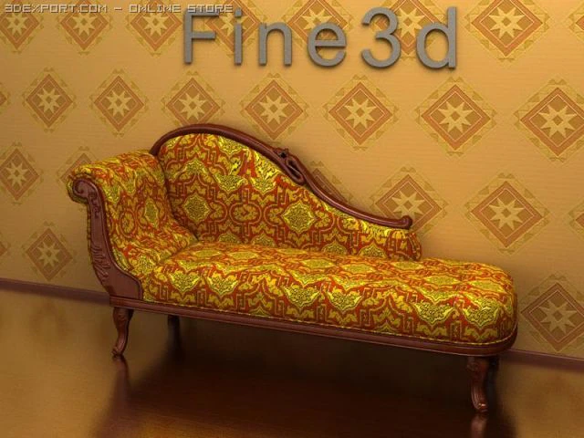 antique0993chair 3D Model .c4d .max .obj .3ds .fbx .stl .blend 