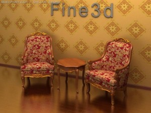 antique0995chair 3D Model