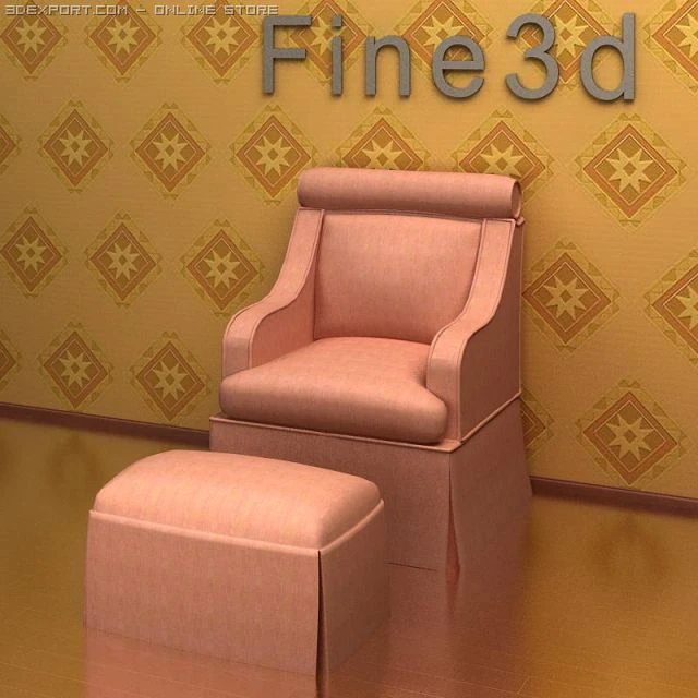 antique09099sofa 3D Model .c4d .max .obj .3ds .fbx .stl .blend 
