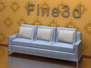 antique090101sofa Modèle 3D