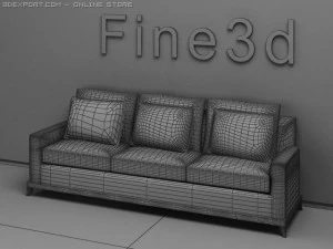 古董090101沙发 3D 模型