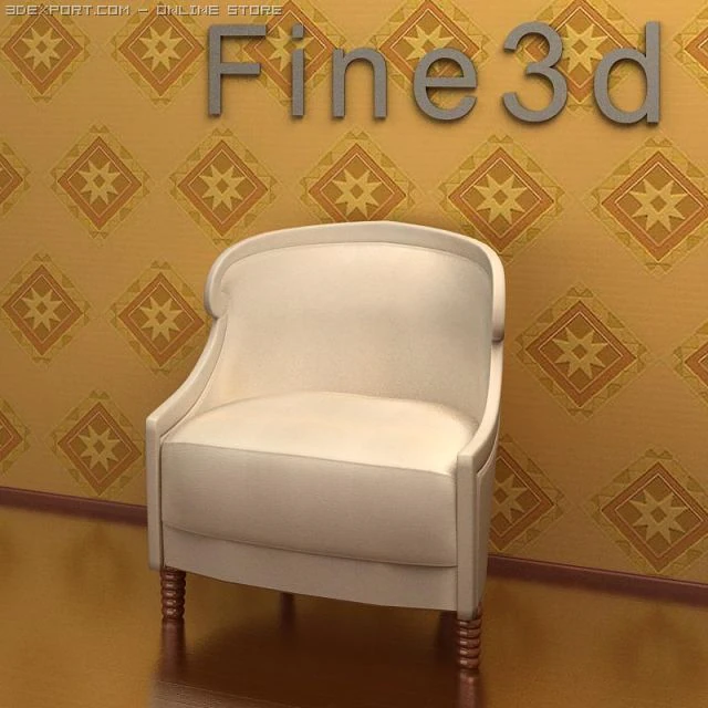 antique090103sofa 3D Model .c4d .max .obj .3ds .fbx .stl .blend 