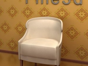 antique090103sofa Modelo 3D