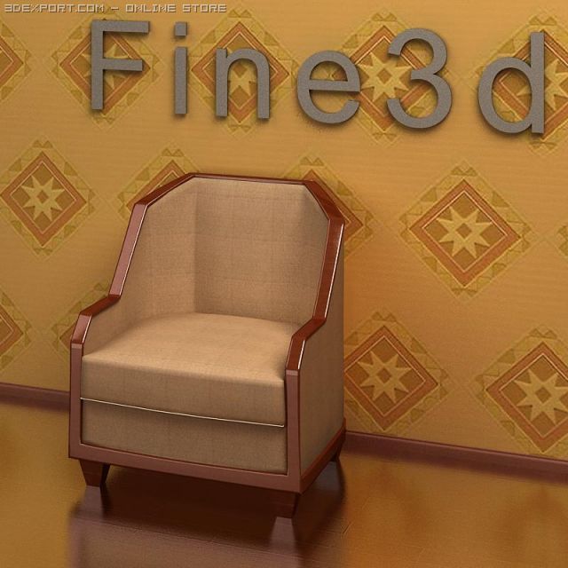 antique090104sofa 3D Модель .c4d .max .obj .3ds .fbx .stl .blend 