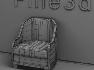 antique090104sofa 3D Модель