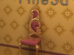 antika08035sandalye 3D Model