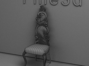 antique08035chair 3D मॉडल