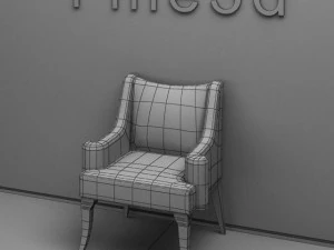 sofa antik08039 Model 3D