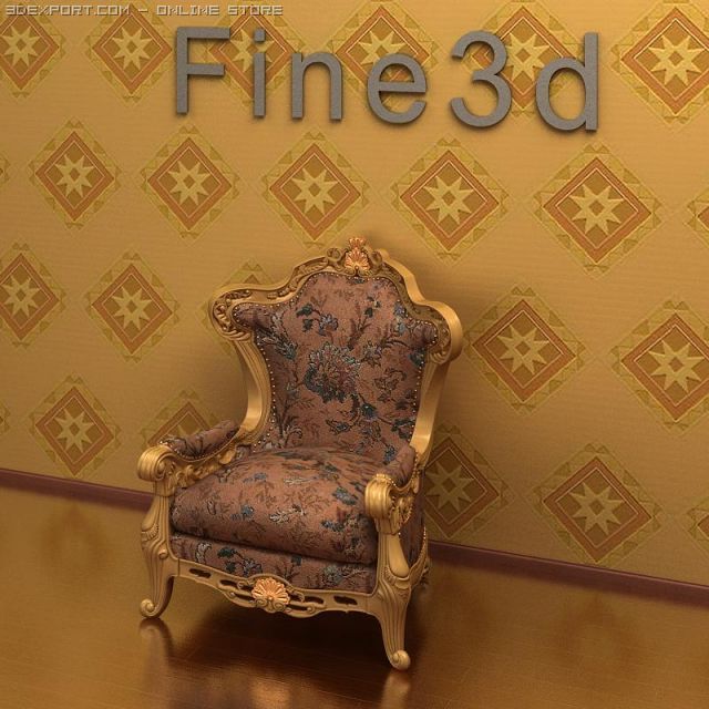 antique08038sofa 3D Model .c4d .max .obj .3ds .fbx .stl .blend 